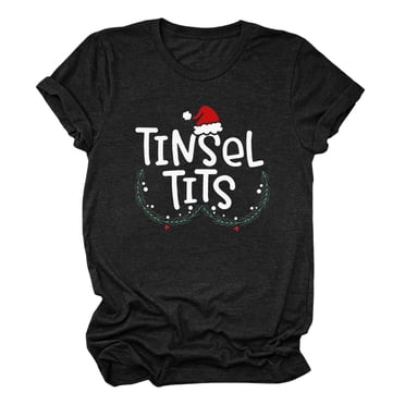 Huaizzzy Women's Casual Loose Round Neck Christmas Print Short Sleeve Tee Festive Holiday Top Women Shirts Workout Womens Long Sleeve T Shirts plus Womens Long Sleeve Tees Womens Striped Tee Shirts