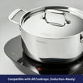 thumbnail image 2 of Tramontina Utsava Tri-Ply Clad 6.5 Qt Covered Casserole with Ceramic Interior – Induction-Ready, 2 of 9