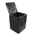 thumbnail image 3 of Compost Bin, 300L Capacity Hinged Upper Cover Easy Filling Composting Bin Durable  For Outdoor, 3 of 8