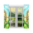thumbnail image 3 of BSDHOME Cartoon Cow Window Curtain Kitchen Curtain 26x39 inches (Two Piece), 3 of 3