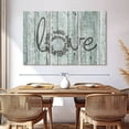 thumbnail image 3 of Elephant Stock Wooden Love Typography Wall Art - Horizontal Multi Panel Canvas - Living Room Wall Decor - Inspirational And Typography Multi Panel - Blue And Gray Decor - 65" x 42", 3 of 8