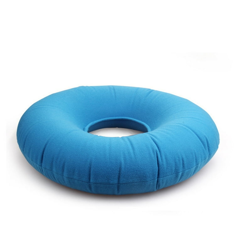 Tinksky Donut Cushion Portable Inflatable Seat Pillow for Hemorrhoid Tailbone Coccyx Pain Relief Air Pump Included