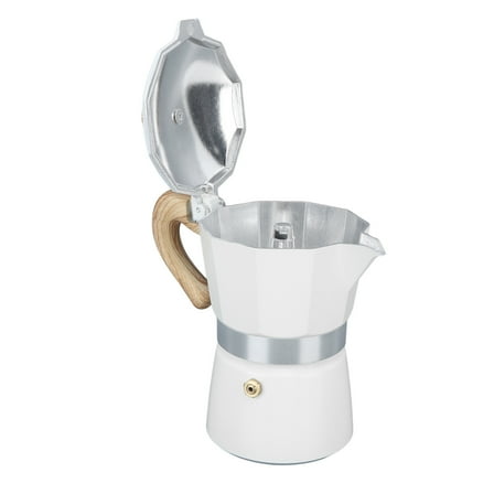 300ml 6 Cups Stovetop Coffee Maker Stovetop Moka Pot Aluminum Moka Coffee Pot for Home Kitchen