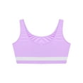 thumbnail image 5 of Yanarno Kids Girls Cami Crop Top Sleeveless Training Bra Sports Vest Sportswear Underwear Light Purple 16, 5 of 6