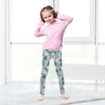 thumbnail image 5 of joogoo Girls' Leggings Pink Jellyfish Pattern Yoga Pants 5T, 5 of 8