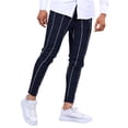 thumbnail image 2 of Otvok Mens Summer Straight Leg Daily Thin Casual Business Streak Pants, 2 of 6