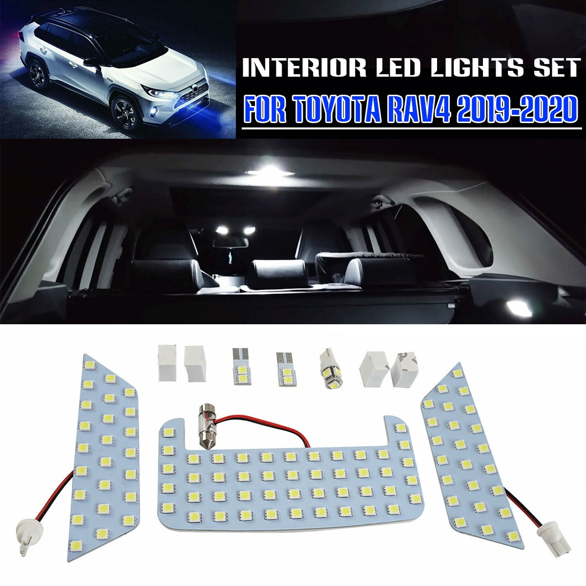 Interior Car LED Light Bulb Kit For Toyota RAV4 20192020 Walmart Canada