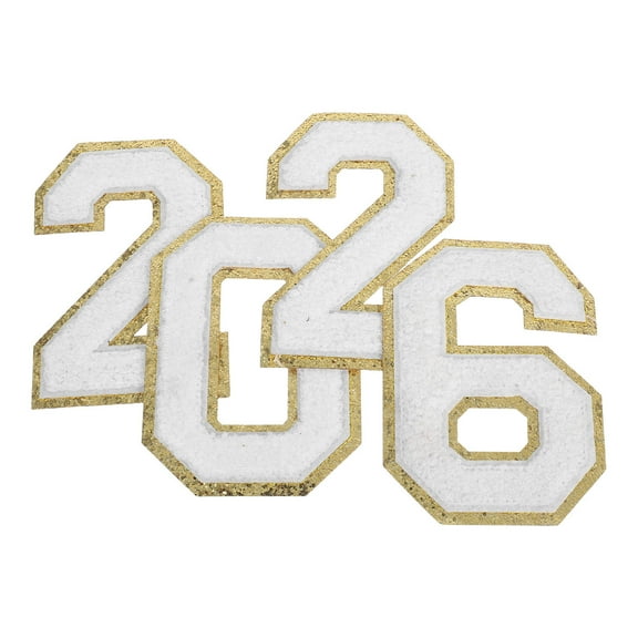 SEWCHICS 4-Pack Multicolor Number Iron-On Embroidery Patches for Custom Hats, Bags, Clothing, and Accessories