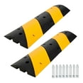 thumbnail image 2 of Rubber Speed Humps Bump for Road, 3.3ft, Rated 66000 Lbs Load Capacity, Set of 2, 2 of 6