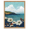 thumbnail image 1 of Looking Out To Sea Flower Clouds Coastal Ocean Seascape Art Print Framed Poster Wall Decor 12x16 inch, 1 of 5