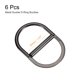 thumbnail image 2 of Doble D-Anillo Hebillas, 6uds 40mm(1,57") Metal Ajustable Multiuso D Anillos para Ropa Cinturilla Vestido Correas Bolsos Bufanda, Oscuro Gris, 2 of 5