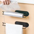 thumbnail image 3 of Billuyoard Portarrollos de papel para cocina, soporte de pared para rollo de papel, toallero de papel para cocina y baño Almacenamiento y organización del hogar negro Billuyoard HA045313-02, 3 of 6