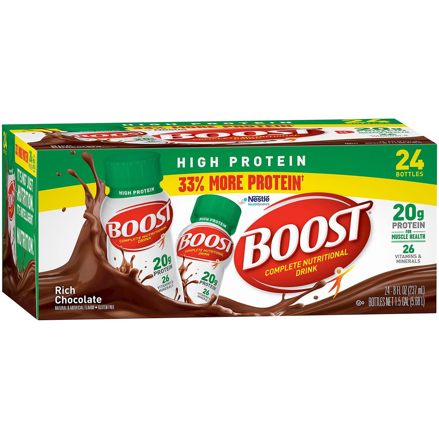 Boost High Protein Complete Nutritional Drink, Rich Chocolate, 8 Ounce