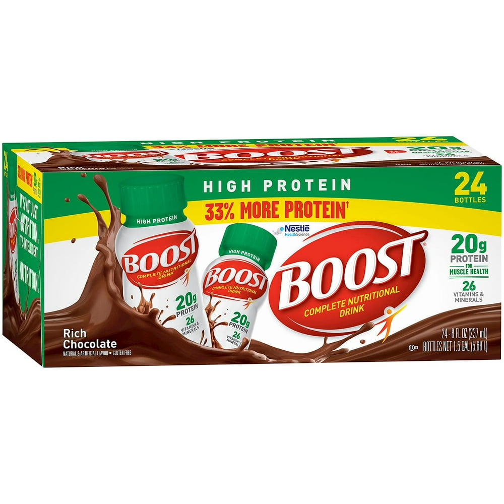 Boost High Protein Complete Nutritional Drink, Rich Chocolate, 8 Ounce