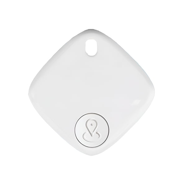 GASTROPOD Mini Pet Gps Tracker for Cats and Dogs - Worldwide No Monthly Fee, Waterproof and Lightweight , Works with /Android, Real-Time Tracking (Find Tag App) - Fits All Collars White 3.8X3.8X0.7Cm