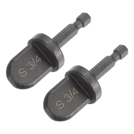 

Uxcell 3/4 Swaging Tool Drill 1/4 Hex Handle for Copper Aluminum Pipe 2Pack