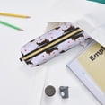 thumbnail image 6 of Rateoe Dachshund Dog Puppy Print Leather Pencil Case with Smooth Zipper, Compact Storage for Writing Tools & Art Supplies, 8.26" x 1.96" x 2.16", 6 of 7