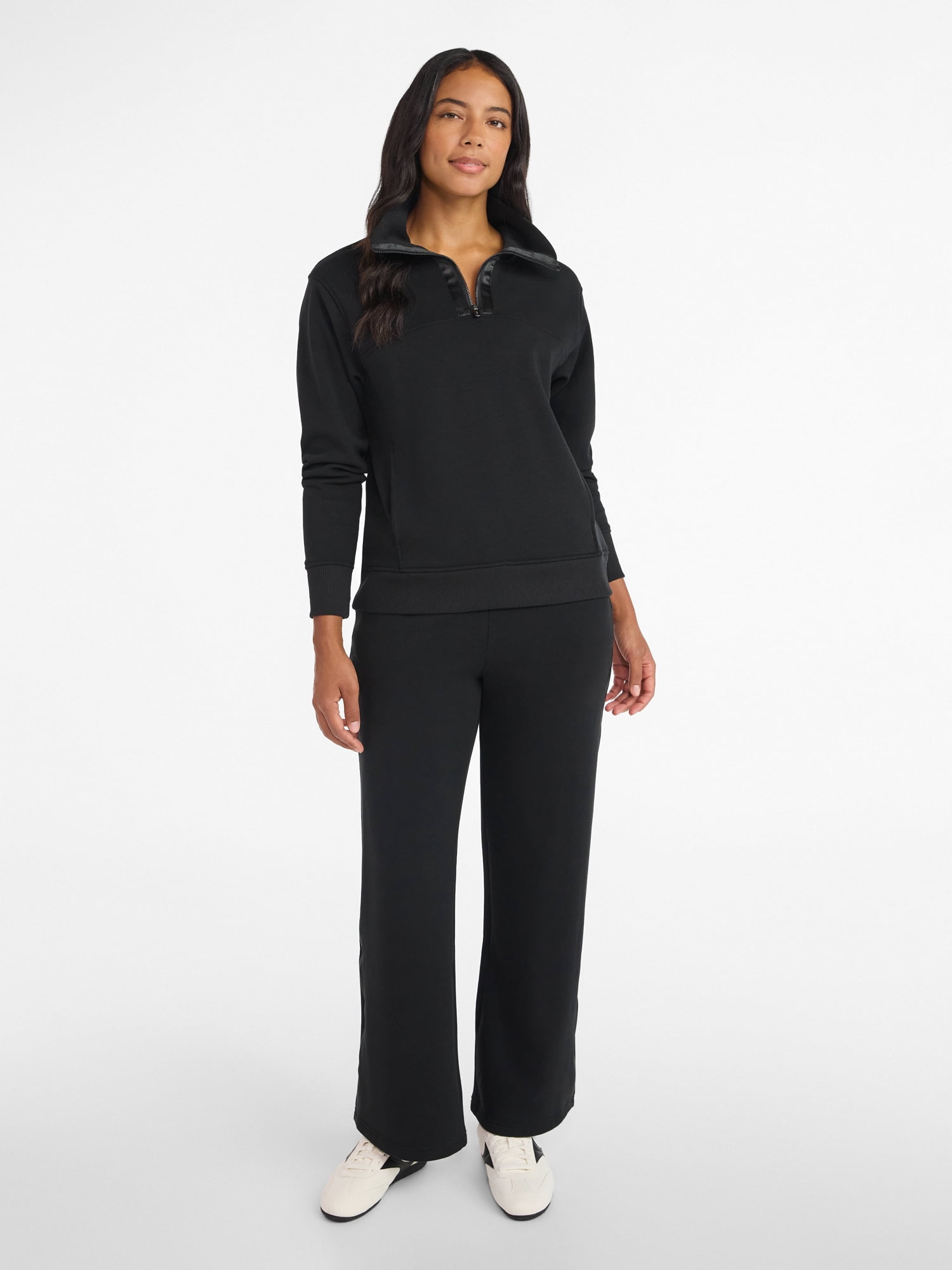 Avia Women's and Women's Plus Fleece Quarter Zip Pullover, Sizes XS-4X