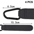 thumbnail image 2 of Ganchos para cochecito para colgar bolsas y compras, clips universales para cochecito para bolsas, paquete de 4, 2 of 6