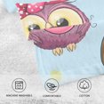 thumbnail image 3 of Coolnut Cartoon Cute Owls Patterned Hand Towels 2 PCS, Cotton Bath Towel for Drying Face Hands Body Decorative Water Absorbent Lightweight Towels for Bathroom Ktichen Travel Gym, 16"x28", 3 of 6