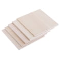 thumbnail image 2 of Unfinished Wood Sheets Miniatures Model Making Crafts 5pcs 150x150x5mm, 2 of 8