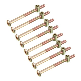 Brass Hex Bolts, 3/8-16x7/8 2 Pack Fully Thread Grade 4.8 Machine Screws 