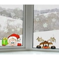 thumbnail image 1 of Christmas Windows Static Stickers Clings Santa Claus Snowman Deer Snowflake Removable Vinyl Christmas Tree DIY Wall Window Door Mural Decal Sticker for Showcase, 1 of 7
