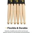 thumbnail image 7 of Donner Drum Sticks, 3 Pairs 5A Drumsticks Classic Maple Wood Snare Drumsticks With Carrying Bag, 7 of 7