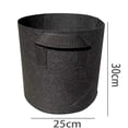 thumbnail image 2 of Paquete de 5 bolsas de geotextil para plantas de jardín para todo tipo de plantaciones, color negro, 2 of 6