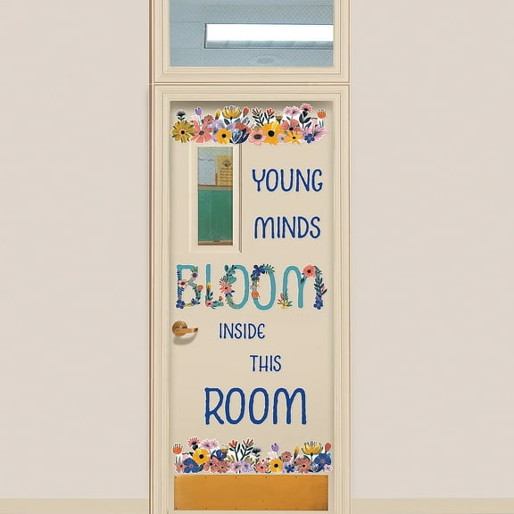 Young Minds Bloom Inside this Room Classroom Door Decorating Kit - 33 Pc.