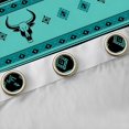thumbnail image 4 of Erosebridal Bohemian Aztec Curtains Pack of 2 (42x84 Each), Teal Black Aesthetic Curtains Blackout, 4 of 6