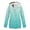 Light Blue, variant on Cyber.Monday /Black and Friday Fur Coats for Women Fayshow0 Women Casaul Printed Jackets Outdoor Plus Size Drawstring Zipper Hooded Raincoat Windproof Tops Coat with Pocket
