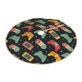 thumbnail image 2 of Kll Retro Video Game Christmas Tree Skirt 30",Party Decorations Farmhouse For Christmas Decorations Holiday Party, 2 of 8