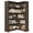 Rustic Brown, variant on Gacfiew Wood Corner Bookcase, 5 Tier 65 Inch Tall Bookshelf with Storage, Floor Standing Display Book Shelf for Living Room, Kitchen, Home Office (Rustic Brown)