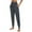 Dark Gray, variant on CQONEPT Womens Tapered Pants Dressy Casual High Waist Loose Workouts Activewear Trousers with Pockets Purple M