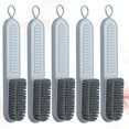 thumbnail image 5 of 5 Pcs Multipurpose Cleaning Brushes Household Clothes Washing Brushes Shoes Brushes with Long Handle for Home Travel (Grey), 5 of 7