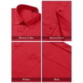 thumbnail image 5 of sogami Men's Cotton Linen Shirt Casual Long Sleeve Button Down Shirt, 5 of 6