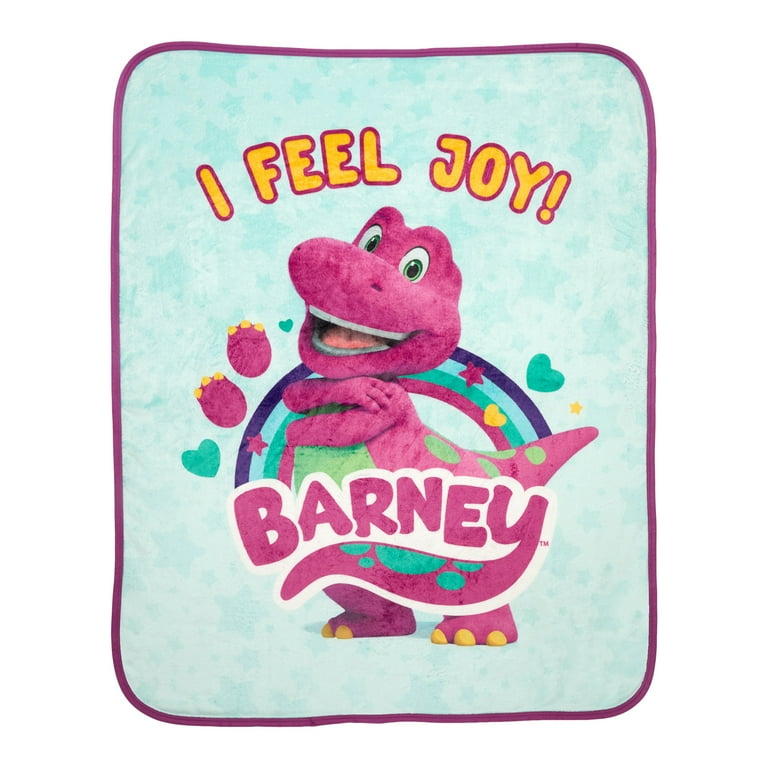 Barney Toddler Bedding, 5Pc Set, Comforter, Sheet, Pillowcase