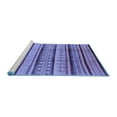 thumbnail image 2 of Ahgly Company Machine Washable Indoor Rectangle Oriental Blue Industrial Area Rugs, 3' x 5', 2 of 4