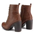 thumbnail image 2 of Bota DREAM PAIRS Silverado de Combate con Tacón Grueso en Color Tan Talla 11, 2 of 6