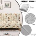 thumbnail image 6 of SCRAWLGOD Rooster Hen Flower Print Sofa Slipcover Armless Couch Cover for Pets Stretch Couch Cover 3 Seater Washable Dustproof Sofa Slipcover, 6 of 9