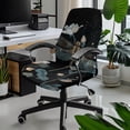 thumbnail image 2 of POLERO Vintage Dragonfly & Floral Print Elastic Cloth Desk Computer Chair Slipcover with Anti Slip Stretch One Piece High Back Chair Slipcover for Home Dining, 2 of 7