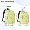 thumbnail image 2 of Xecao Cute Frog3 Canvas College Laptop Backpack, a durable rucksack designed for both men and women, ideal for travel, school, and daily use-Small, 2 of 5