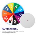 thumbnail image 3 of CIMAXIC Fête Fête Bricolage Roue de Prix Jeu Roue de Prix Chance Roue de Prix Bricolage Accessoire de Jeu Roue de Prix Fortune,7.87"X7.87"X0.39 Pouces, 3 of 5