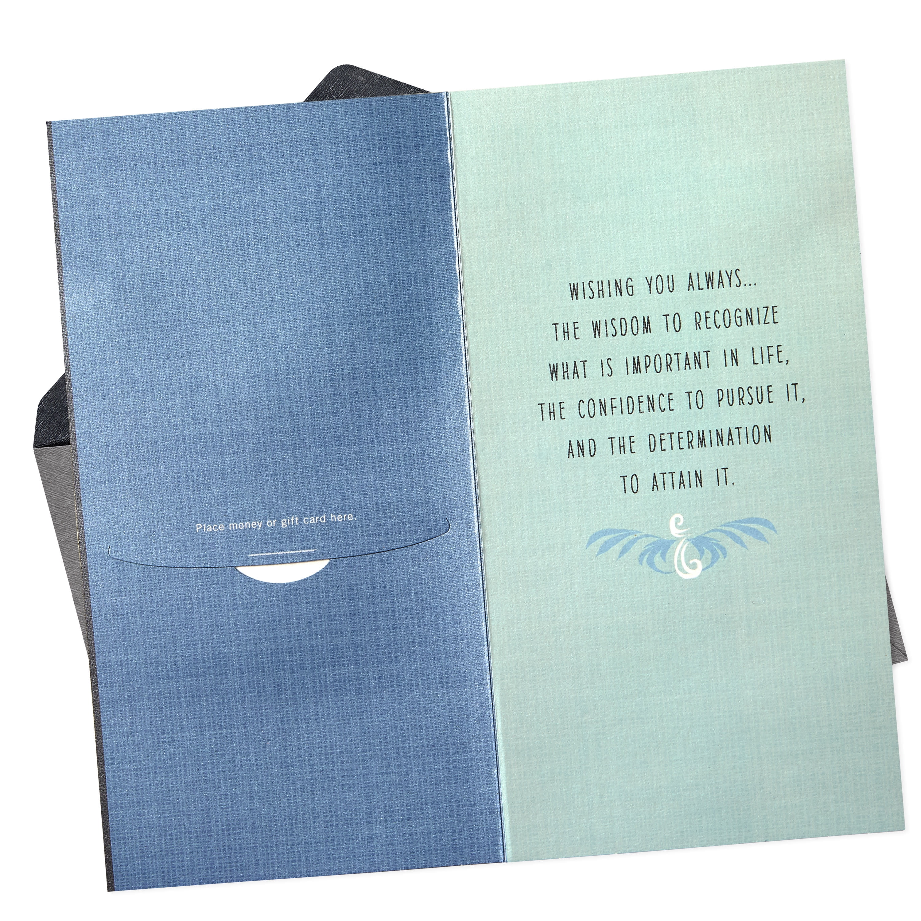 Hallmark Money Holder Graduation Greeting Card (Wisdom, Confidence and Determination)