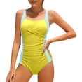 thumbnail image 1 of AWZXDE One Piece Swimsuit Girls Ruffle Adjustable Straps With Removable Soft Cup Inserts Summer Swimwear Ages 7-16, 1 of 5