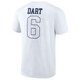thumbnail image 3 of Men's Jaxson Dart White New York Giants Tonal Name & Number T-Shirt, 3 of 5