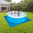 thumbnail image 3 of Luniquz 9/11/13/16 Ft Round Swimming Pool Ground Cloth for Above Ground Pools,Pool Blanket for Frame Pools,Round Pool Accessories,Pool Ground Mat Protector Pad Prevents Punctures Pool Tarp, 3 of 7
