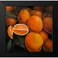 thumbnail image 2 of Atelier B Art Studio 15x15 Black Modern Framed Museum Art Print Titled - Basket of Oranges Fruit, 2 of 5