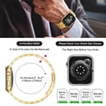 thumbnail image 6 of ZYX Heavy Duty Stainless Steel Band for Apple Watch, Men's Solid Metal Business Strap, Gold, 49mm/46mm/45mm/44mm/42mm(series 3 2 1), 6 of 6